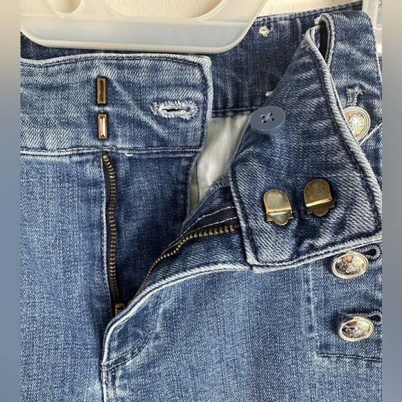 Talbots Blue Ankle Cropped Sailor Jeans Size 10 - Picture 5 of 9